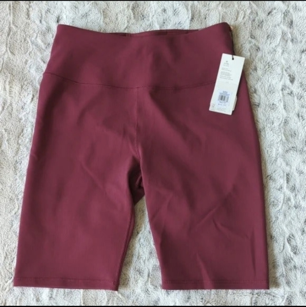 Calia High Rise Rib Rhododendron Bike Shorts